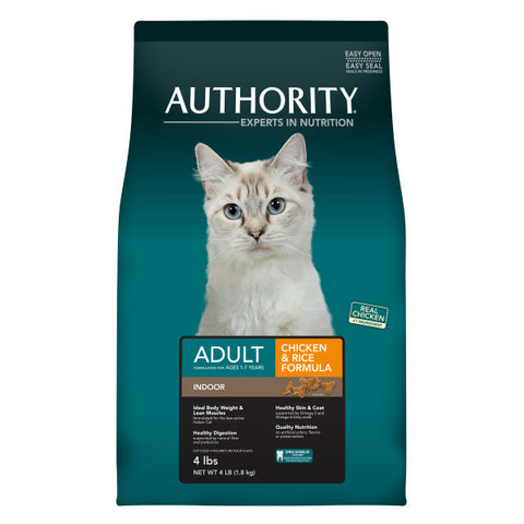 Authority® Indoor Adult Cat Food - Chicken & Rice