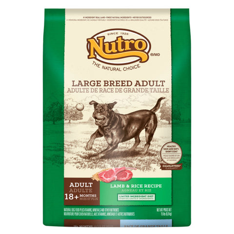 NUTRO® Large Breed Adult Dog Food - Natural, Lamb & Rice